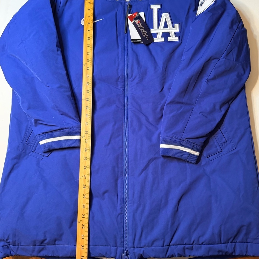 NWT Nike LA Los Angeles Dodgers Baseball Dugout Full Zip Jacket Coat Mens XL - Picture 2 of 14